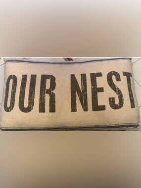 Primitives By Kathy Our Nest Farmhouse Lumbar Pillow Rustic Cotton Decor